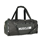 MuscleCloth Glory Silindir Çanta Siyah Beyaz